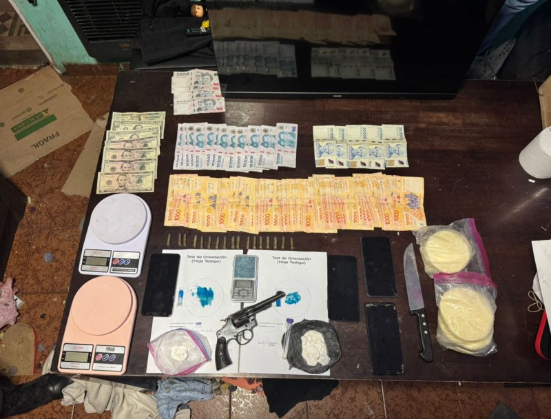 Allanaron por robo, encontraron cocana para la venta